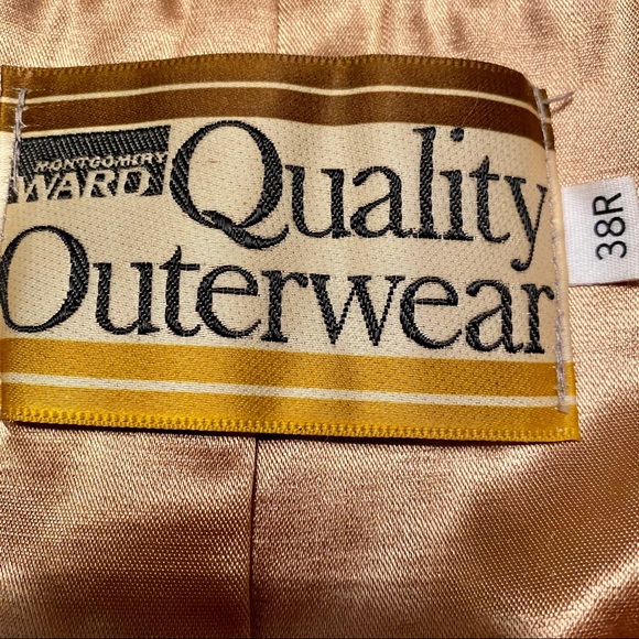 Vintage Montgomery Ward 3 button wool coat - Picture 4 of 5